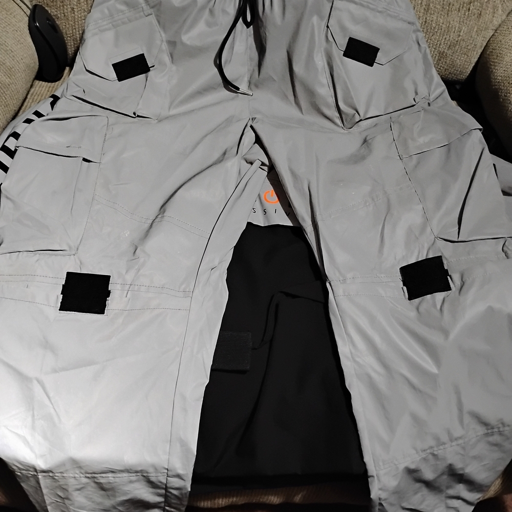 Life Code Gray Cargo Pants with Black Accents